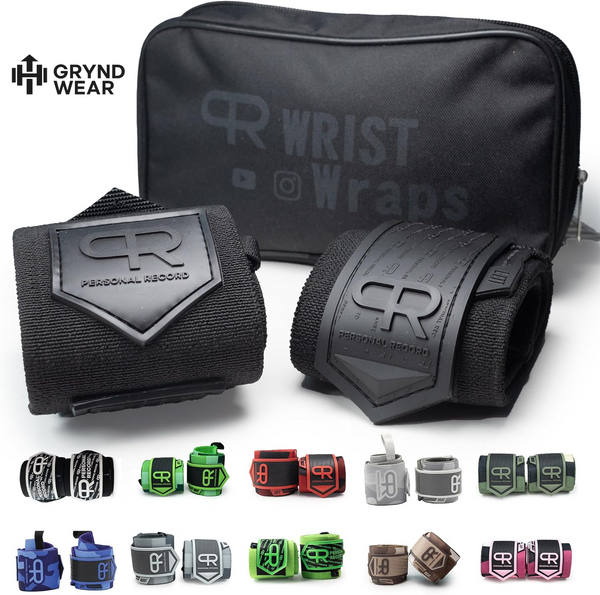 Heavy Duty Premium Wrist Wraps, More Elasticity, Reinforced Stitching, Extra Wide Strap, Strong Thumb Loop, Larry Wheels Weightlifting Wraps